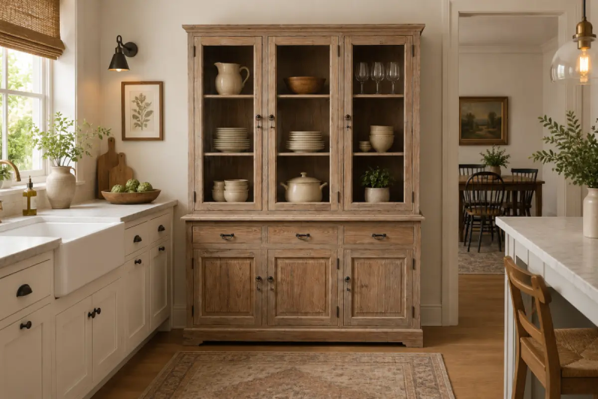 Teakholz Vitrine Samba
