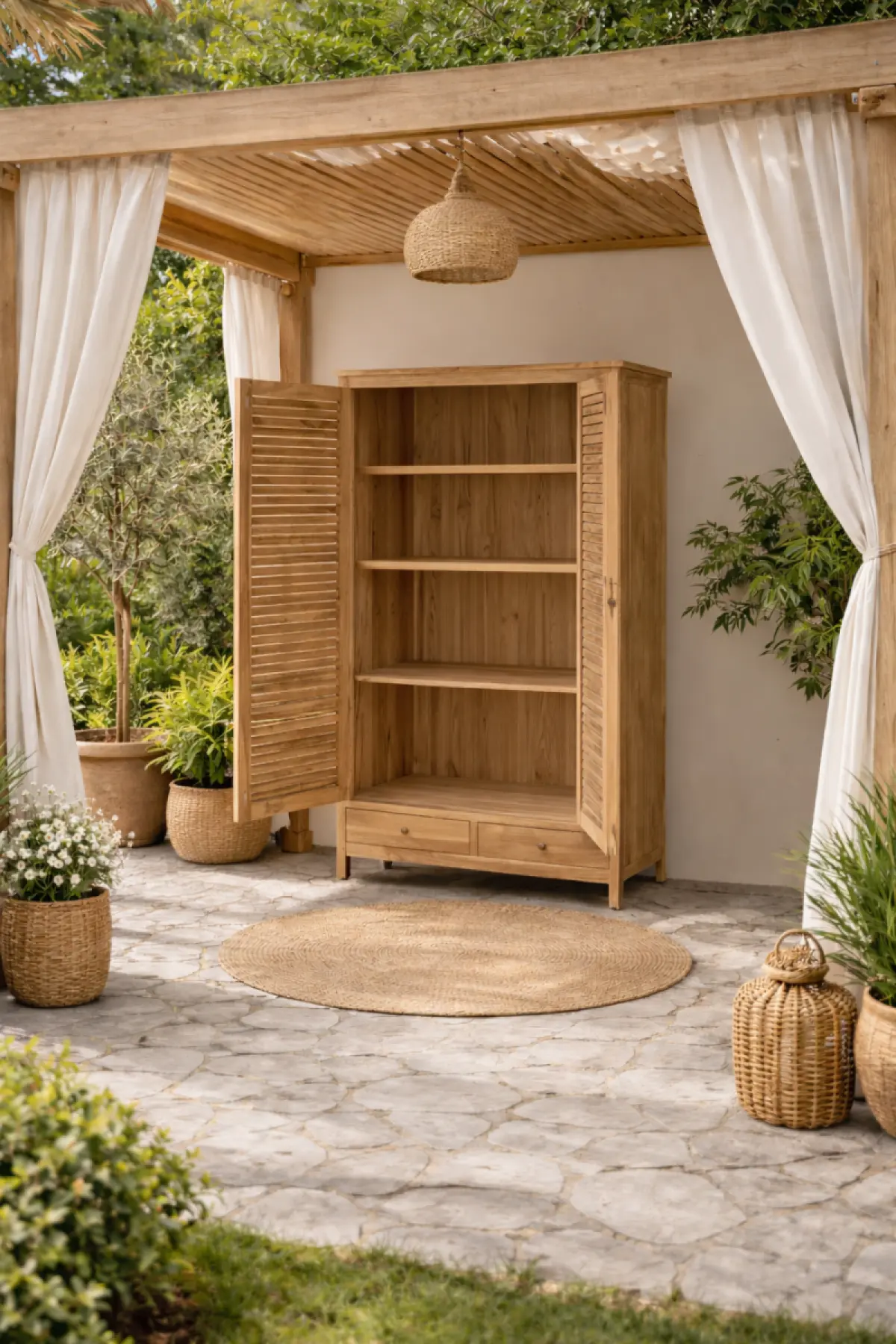 Teakholzschrank Bella