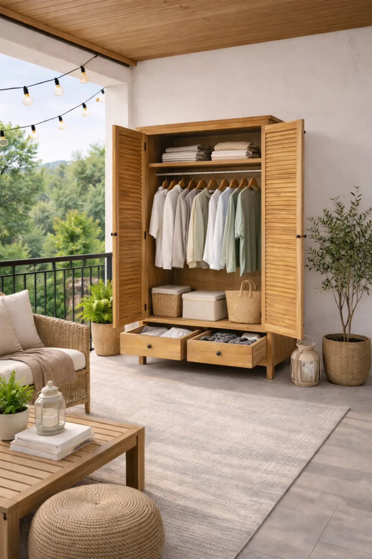 Teakholzschrank Bella