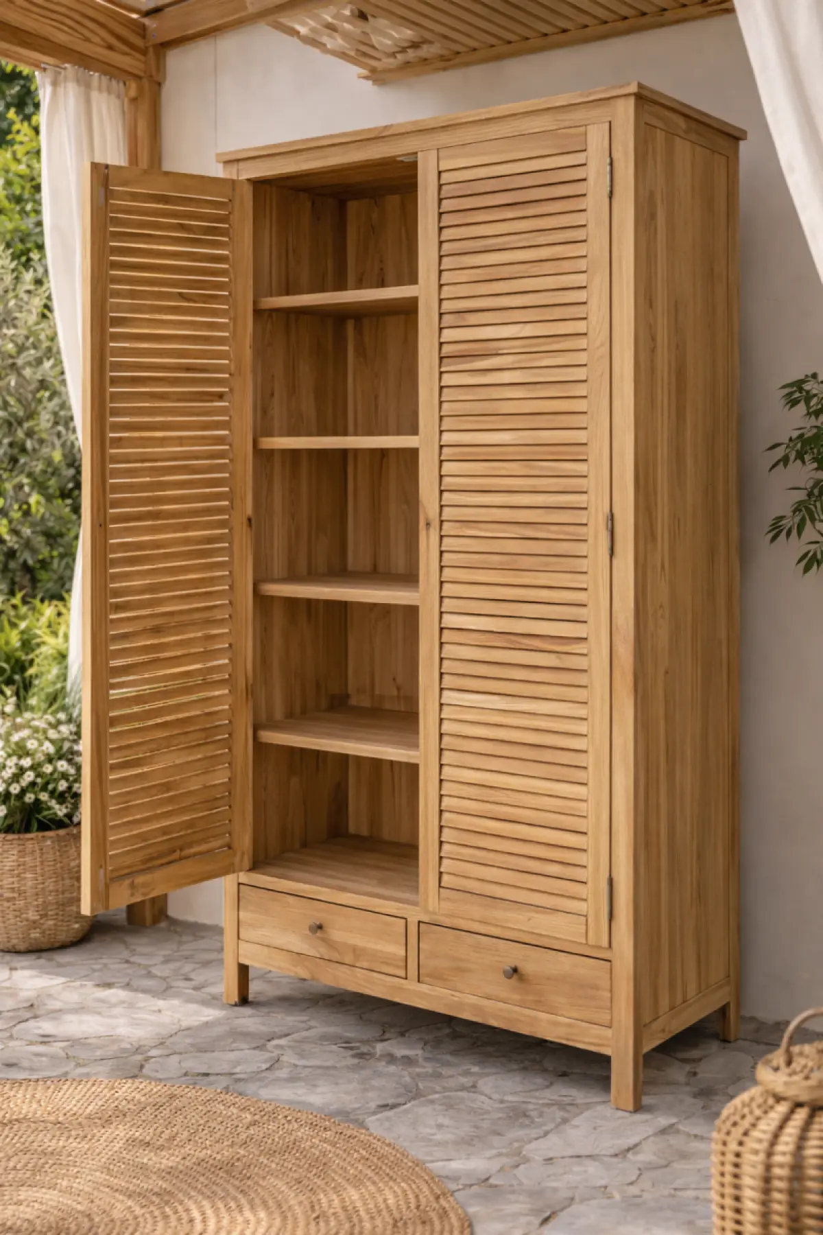 Teakholzschrank Bella