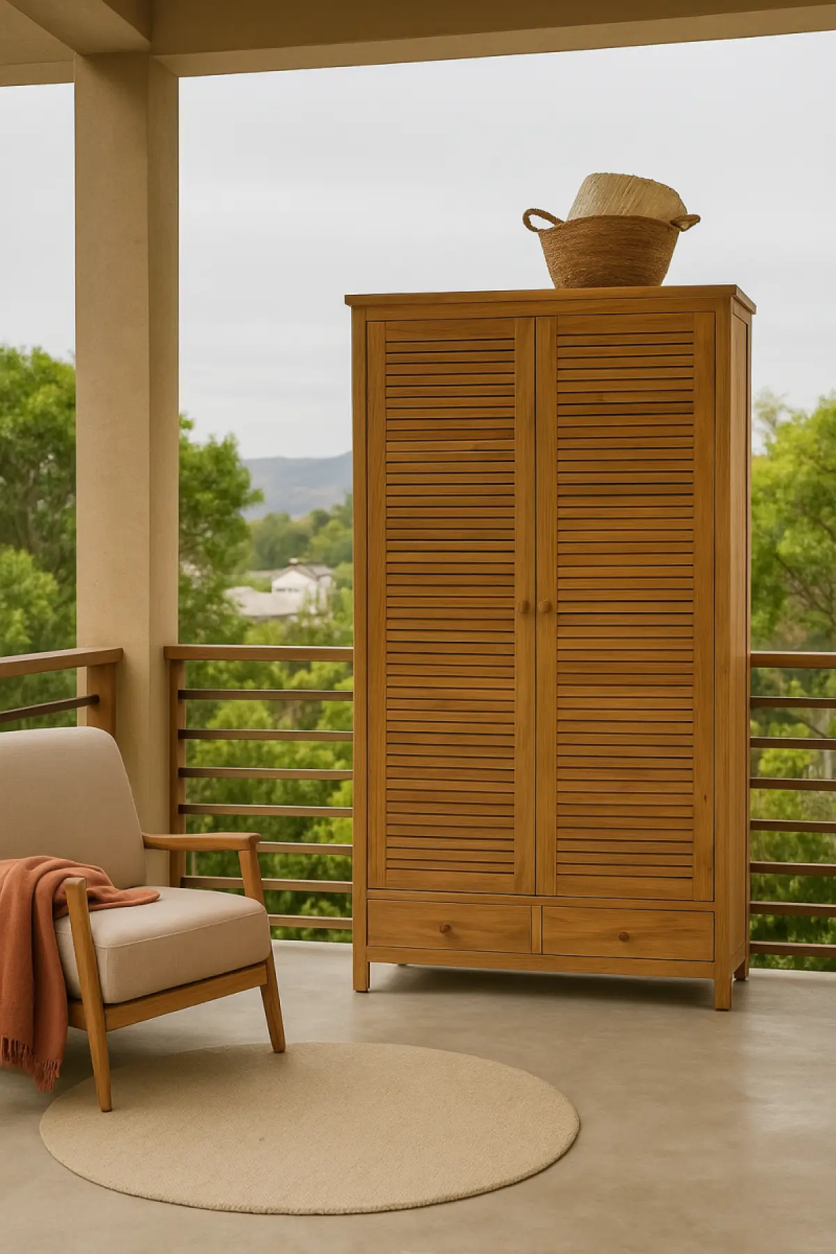 Teakholzschrank Bella