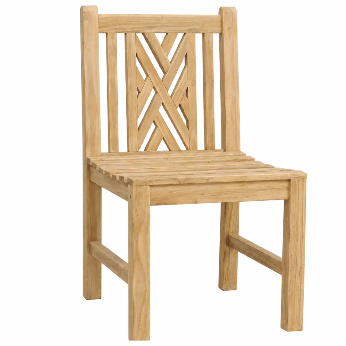 Turcano Teakholz Gartenstuhl mit Armlehne