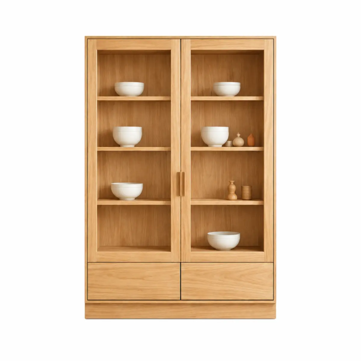 Vitrinen Schrank Kemo Teak