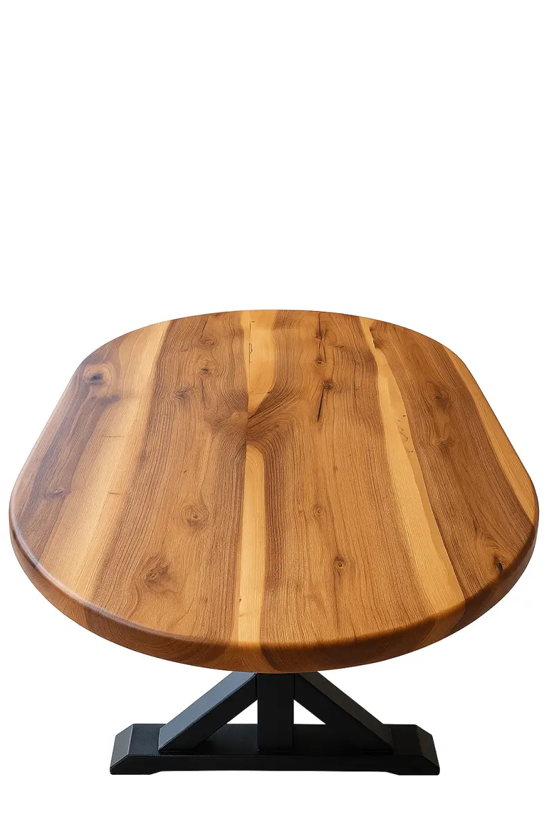 Walnuss Tisch Kaman Oval