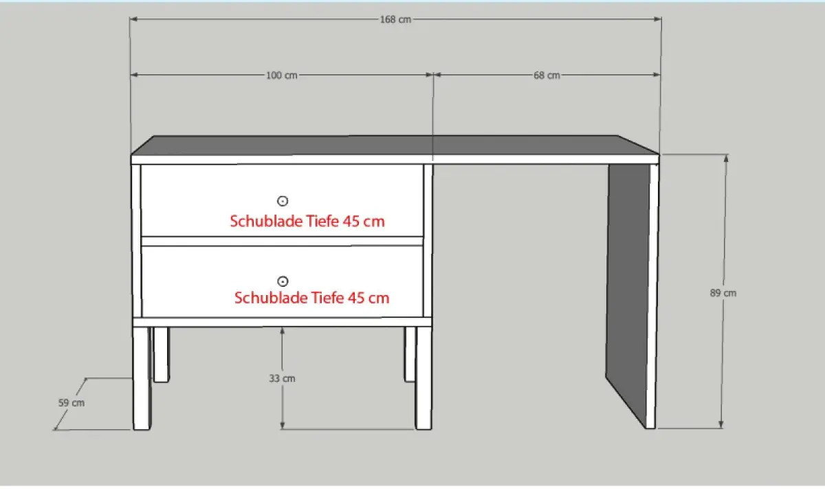Waschtisch-Unterschrank Moka