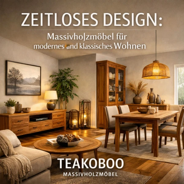 Zeitloses Design: Massivholzmöbel für modernes und klassisches Wohnen